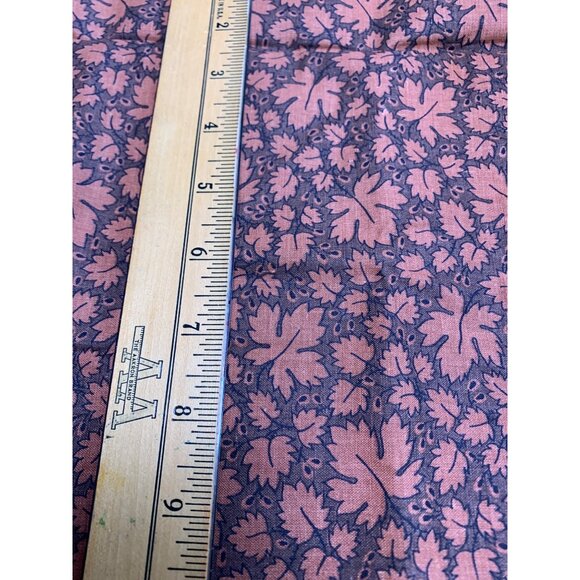 Ludie Rothman Marcus Bros Textiles Leaf Pattern Fabric 1/2 Yard 36" Wide Cotton - Picture 3 of 5